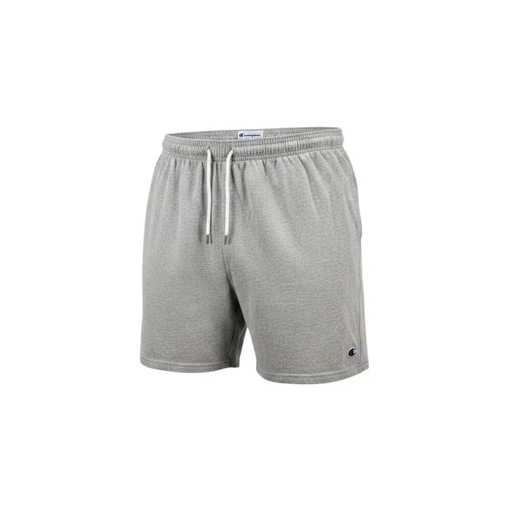 Champion Men's Shorts 2XL Gray Athletic Drawstring Gym Workout Lounge Logo